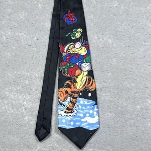 Walt Disney Pooh Mens Silk Necktie Santa Hat Tigger Gifts Christmas Presents